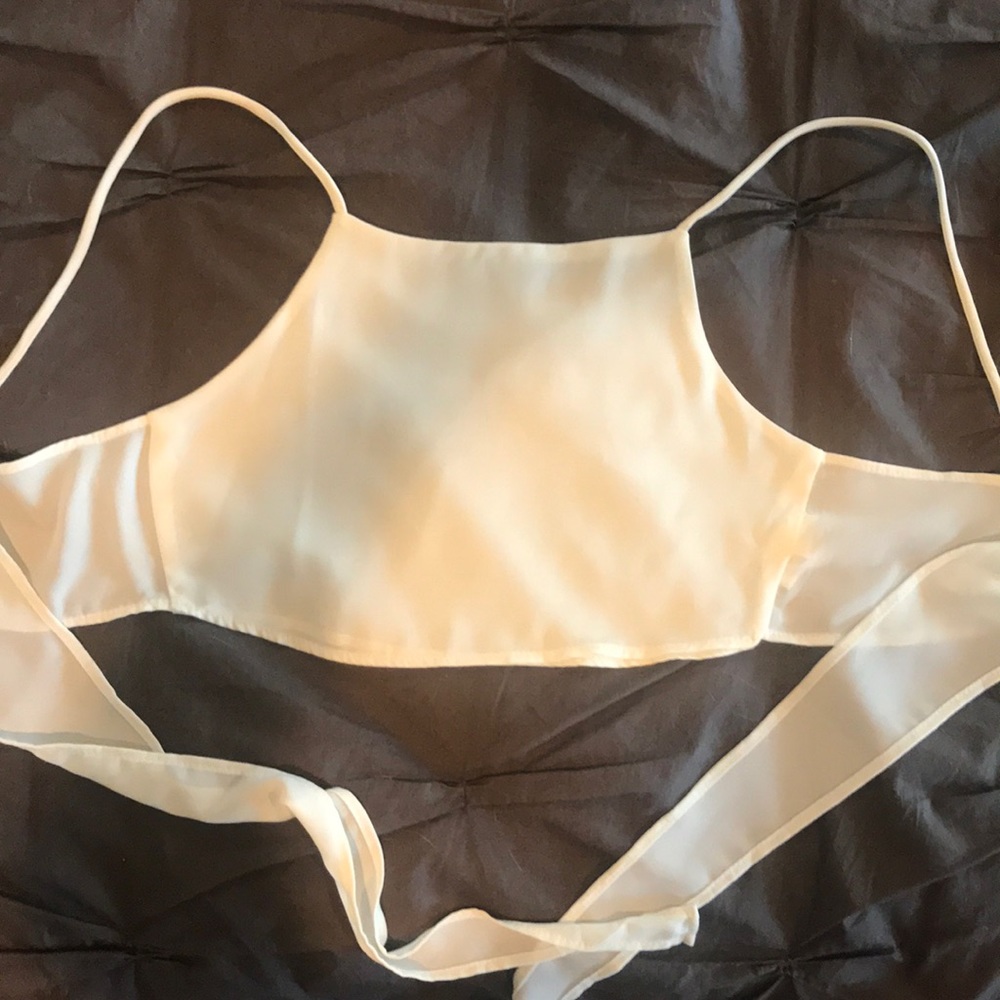 John Galt Tie Back Crop Top